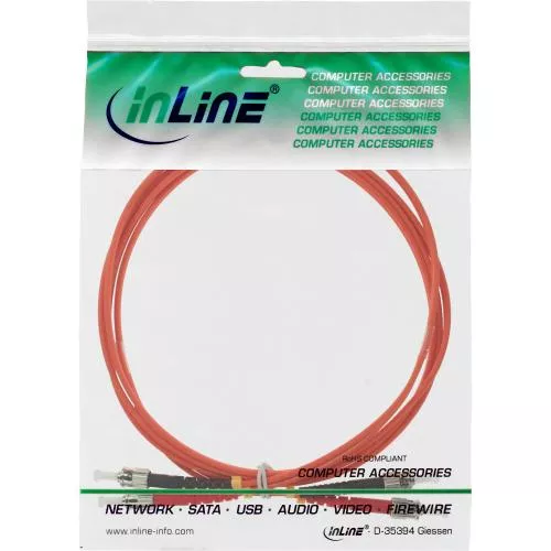 LWL Patchkabel ST/ST OM2 – Multimode Duplex, halogenfrei